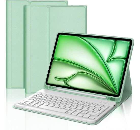 Чохол-клавіатура FOGARI для iPad Air 11 (M3 2025/M2 2024), світло-зелений (2141)