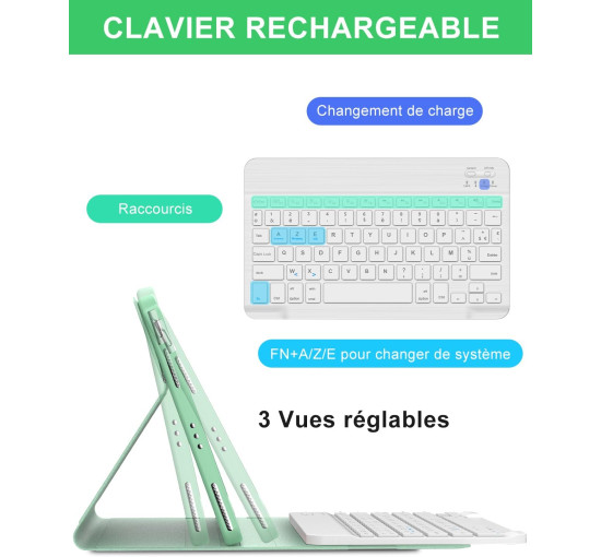 Чохол-клавіатура FOGARI для iPad Air 11 (M3 2025/M2 2024), світло-зелений (2141)