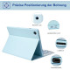 Чохол-клавіатура HOTLIFE для Samsung Galaxy Tab А9+ 11 дюймів 2023 (SM-X210/X215/X216B), світло-блакитний (2032)