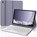 Чохол-клавіатура JADEMALL AZERTY для Galaxy Tab A9+/Tab A9 Plus 2023 11 дюймів, фіолетовий (3091)