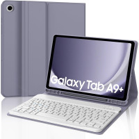 Чохол-клавіатура JADEMALL AZERTY для Galaxy Tab A9+/Tab A9 Plus 2023 11 дюймів, фіолетовий (3091)