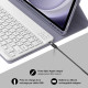 Чохол-клавіатура JADEMALL AZERTY для Galaxy Tab A9+/Tab A9 Plus 2023 11 дюймів, фіолетовий (3091)
