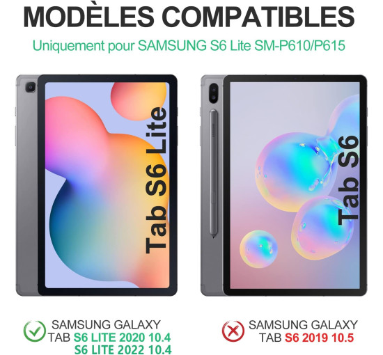 Чохол-клавіатура JADEMALL Clavier Samsung Tab S6 Lite 2024, чорний (3092)