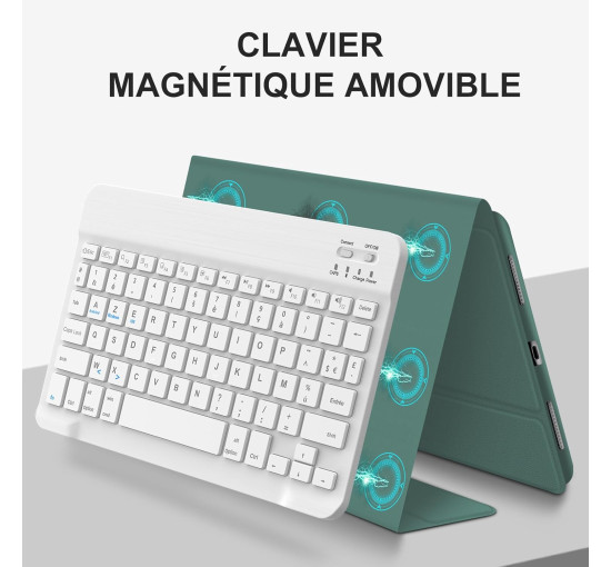 Чохол-клавіатура JADEMALL для iPad Air 11 дюймів 2025 M3, темно-зелена (3080)