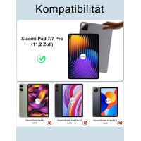 Чохол-клавіатура JADEMALL Xiaomi Pad 7 Pro для Xiaomi Pad 7 / Mi Pad 7 Pro 11.2 дюймів 2024, лавандово-фіолетовий (3112)