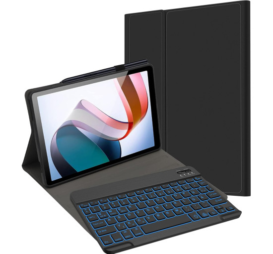 Чохол-клавіатура JADEMALL Xiaomi Redmi Pad з підсвічуванням, сумісний з Xiaomi L83 Redmi Pad 10,61 дюйма (3101)