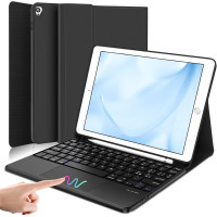 Чохол-клавіатура JADEMALL з тачпадом для iPad 9-го/8-го/7-го покоління 10,2 дюймів, чорна (3094)
