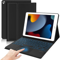 Чохол-клавіатура JADEMALL з трекпадом для iPad 10.2" 9-го/8-го/7-го покоління, чорна (3093)