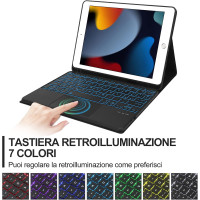 Чохол-клавіатура JADEMALL з трекпадом для iPad 10.2" 9-го/8-го/7-го покоління, чорна (3093)