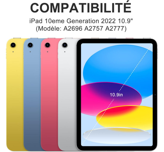 Чохол-клавіатура з трекпадом для iPad 10/11-го покоління 2024/2025 A16, чорний (3082)