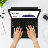 Чохол-клавіатура з трекпадом для iPad 10/11-го покоління 2024/2025 A16, чорний (3082)