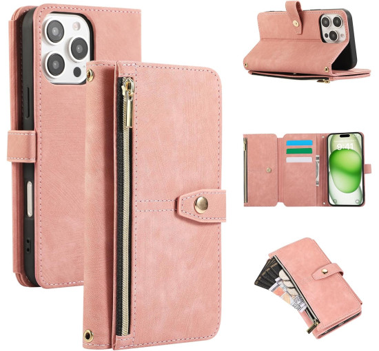 Чохол UEEBAI для iPhone 15 Pro Max 6.7 дюймів, рожеве золото (4098)