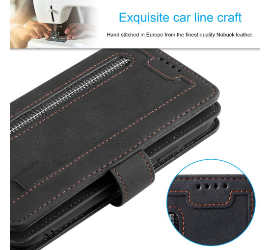 Чохол UEEBAI для Samsung Galaxy S24 5G, вінтажна блискавка, чорний (4099)