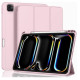 Чохол Vobafe для iPad Pro 13 (M4) 2024 з тримачем для олівців, трискладною підставкою, гнучка задня кришка TPU, рожевий (2043)