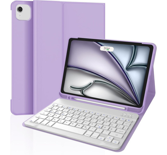 Чохол з клавіатурою WINCHKING для iPad Air 11 дюймів (M3/M2) 2025/2024, лавандовий (2152)