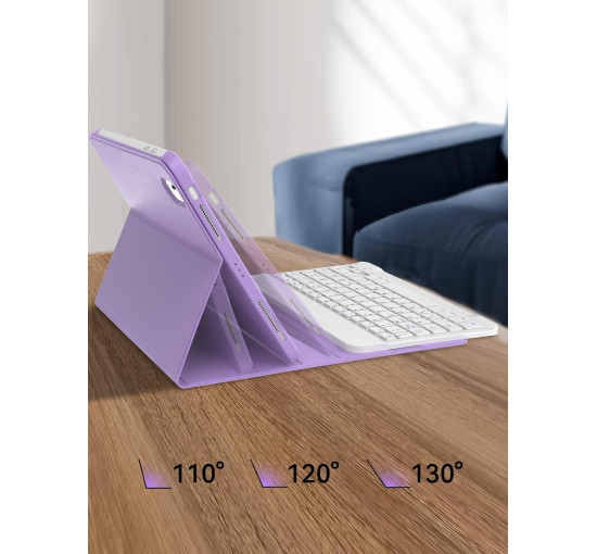 Чохол з клавіатурою WINCHKING для iPad Air 11 дюймів (M3/M2) 2025/2024, лавандовий (2152)