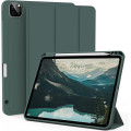 Чохол ZOYU для iPad Pro 11 дюймів 4-го/3-го/2-го покоління 2022/2021/2020 з тримачем для олівців, м'яка задня панель з ТПУ, темно-зелений (2045)