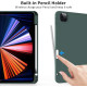 Чохол ZOYU для iPad Pro 11 дюймів 4-го/3-го/2-го покоління 2022/2021/2020 з тримачем для олівців, м'яка задня панель з ТПУ, темно-зелений (2045)