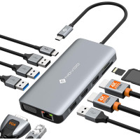 Док-станция NOVOO NHM11D-111S2 USB 3.0 11в1,5 гигабит в секунду (2008)