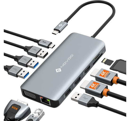 Док-станция NOVOO NHM11D-111S2 USB 3.0 (2008)