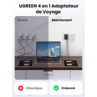 Дорожній адаптер UGREEN 30W (0020)