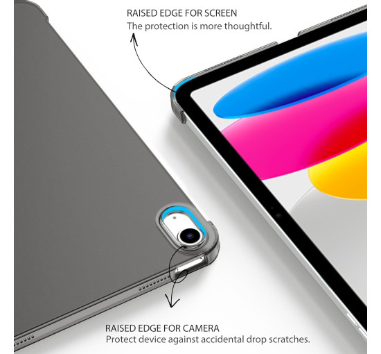 EasyAcc Чохол EA01PGIP2022 для iPad A16 11-го покоління, ультратонкий, з функцією автоматичного сну, чорний (5175)