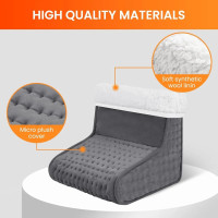 Электрическая подставка для обогрева ног Comfier, с функцией автовыключения, серая (4181)