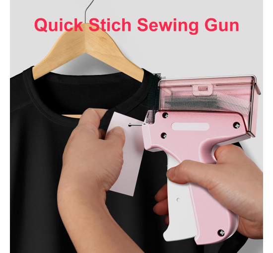 ELEOPUS Пістолет для мікростібків Stitchy TAG-001, пістолет для маркування одягу, рожевий (5128)