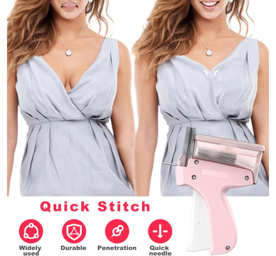 ELEOPUS Пістолет для мікростібків Stitchy TAG-001, пістолет для маркування одягу, рожевий (5128)