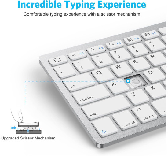 Bluetooth-клавіатура для iPad, срібляста (4191)