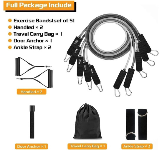 Еспандери VEICK для тренувань з ручками (3130)