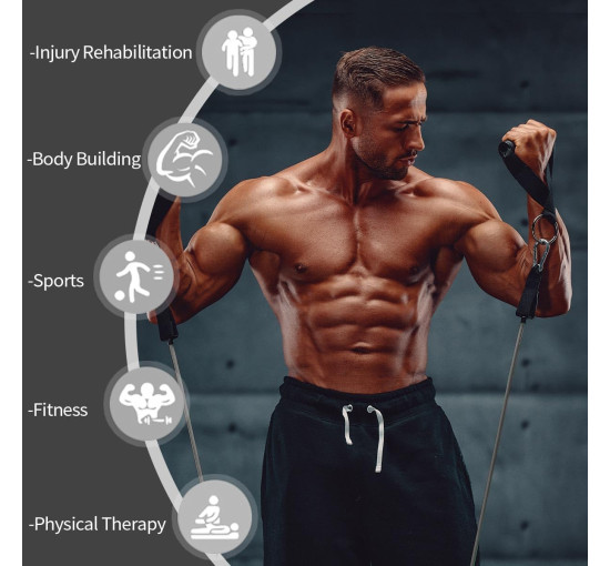 Еспандери VEICK для тренувань з ручками (3130)