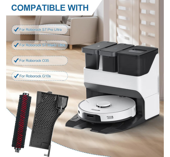 Фільтр для води CTDMJ та щітка для очищення для Roborock S7 Pro Ultra (4028)