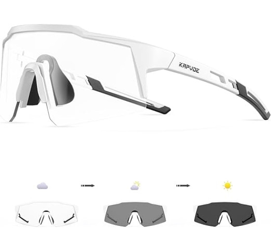 Фотохромні велосипедні окуляри KAPVOE з TR90 (3115)