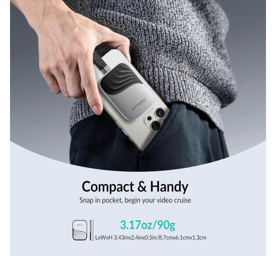 GiGimundo Портативний SSD-накопичувач M20 Magnetic SSD 512 ГБ, срібний (5083)