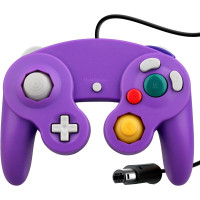 Игровой контроллер OSTENT Wired Shock для видеоигр Nintendo GameCube NGC, фиолетовый (4001)