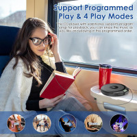 Gueray портативний CD-програвач H-01 для автомобіля, з РК-дисплеєм, чорний (5079)