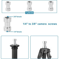 Гвинт для камери UTEBIT з адаптером 1/4 до 3/8, набір адаптерів з різьбою, 26 шт.(3046)