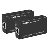 HDMI-удлинитель Ozvavzk MO-HD YCQ-01 60 м HDMI-RJ45 Ethernet через кабель Cat5e/Cat6, черный (3168)