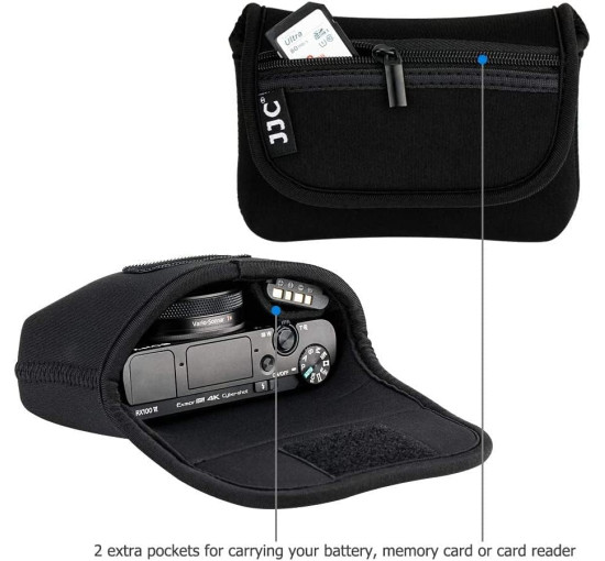 Чохол JJC для компактної камери Sony ZV-1 ZV-1F, Canon G7, чорний (5016)