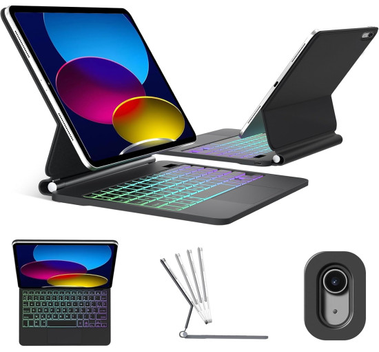 Клавіатура FOGARI для iPad A16 11'' 2025/iPad 10-го покоління (2022), чорна (2150)