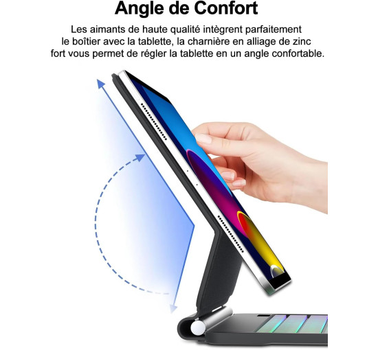 Клавіатура FOGARI для iPad A16 11'' 2025/iPad 10-го покоління (2022), чорна (2150)