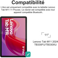 Клавіатура IVEOPPE для Lenovo Tab M11 11", небесно-блакитний (3104)