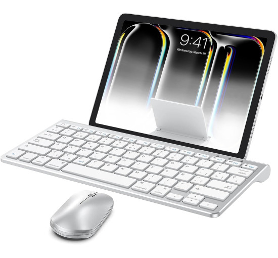 Комплект Bluetooth-клавіатури та миші OMOTON для iPad зі складним кронштейном (2063)