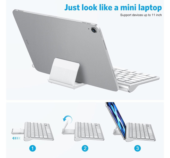 Комплект Bluetooth-клавіатури та миші OMOTON для iPad зі складним кронштейном (2063)