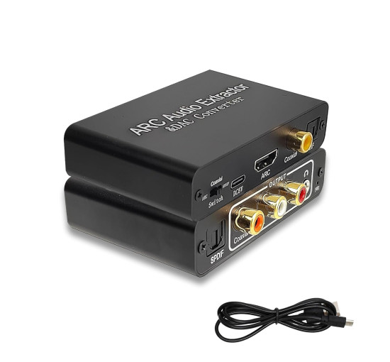 Конвертер OSCY HDMI ARC, цифро-аналоговий аудіоконвертер 192 кГц (3167)