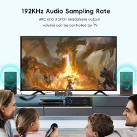 Конвертер OSCY HDMI ARC, цифровой аналоговый аудиоконвертер 192 кГц (3167)