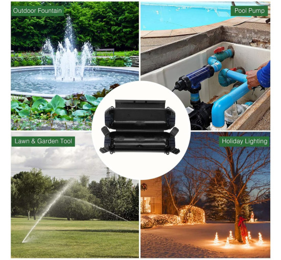 Коробка OPPWONG для зовнішнього освітлення, чорна (3052)