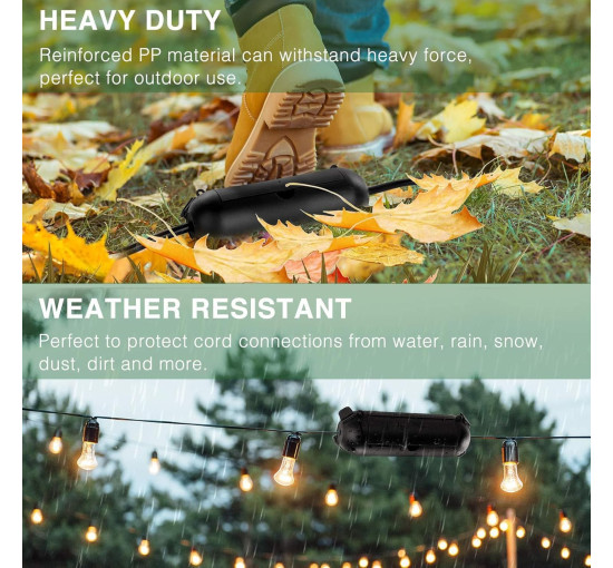 Коробка OPPWONG для зовнішнього освітлення, чорна (3052)