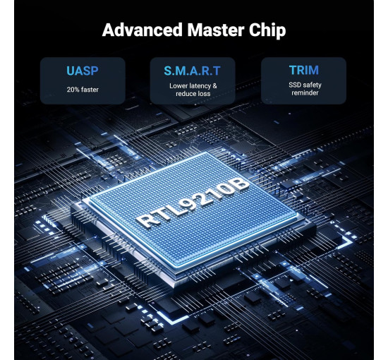 Корпус для SSD UGREEN M2 модель CM578, корпус для NVME SATA M.2 SSD USB 3.2 GEN 2 10 Гбіт/с, сумісний з 970 EVO PLUS, 760P, срібній (0017)